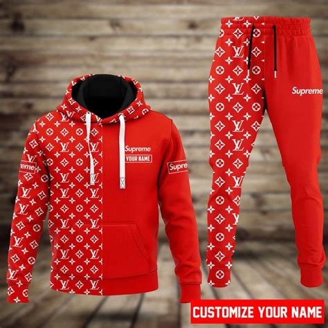 supreme x louis vuitton sweatpants|supreme Louis Vuitton hoodie material.